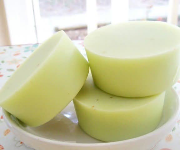 Close crop of a finished bar of soap
