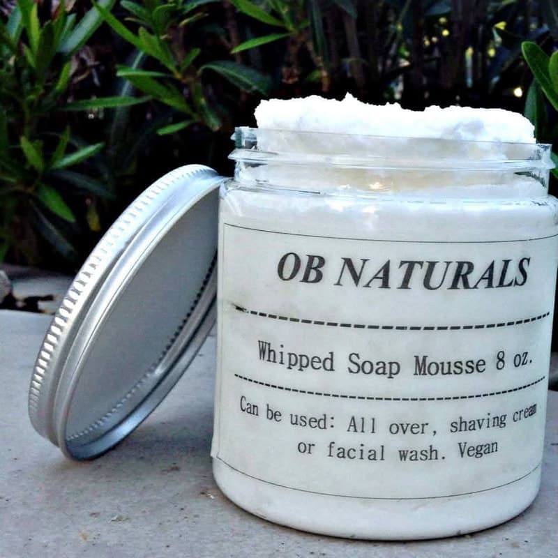 Square photograph of a hand cut soap bar